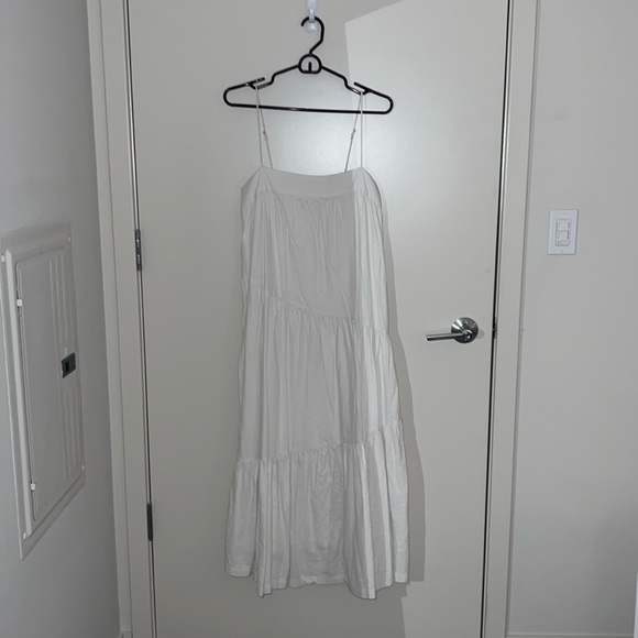 Abercrombie & Fitch Small Petite White Midi Dress - Picture 1 of 3